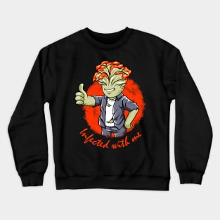 vegan zombie Crewneck Sweatshirt